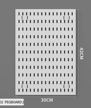 Modulaire Bureau Pegboard Organizer - Wandmontage, Staand & Clip-on