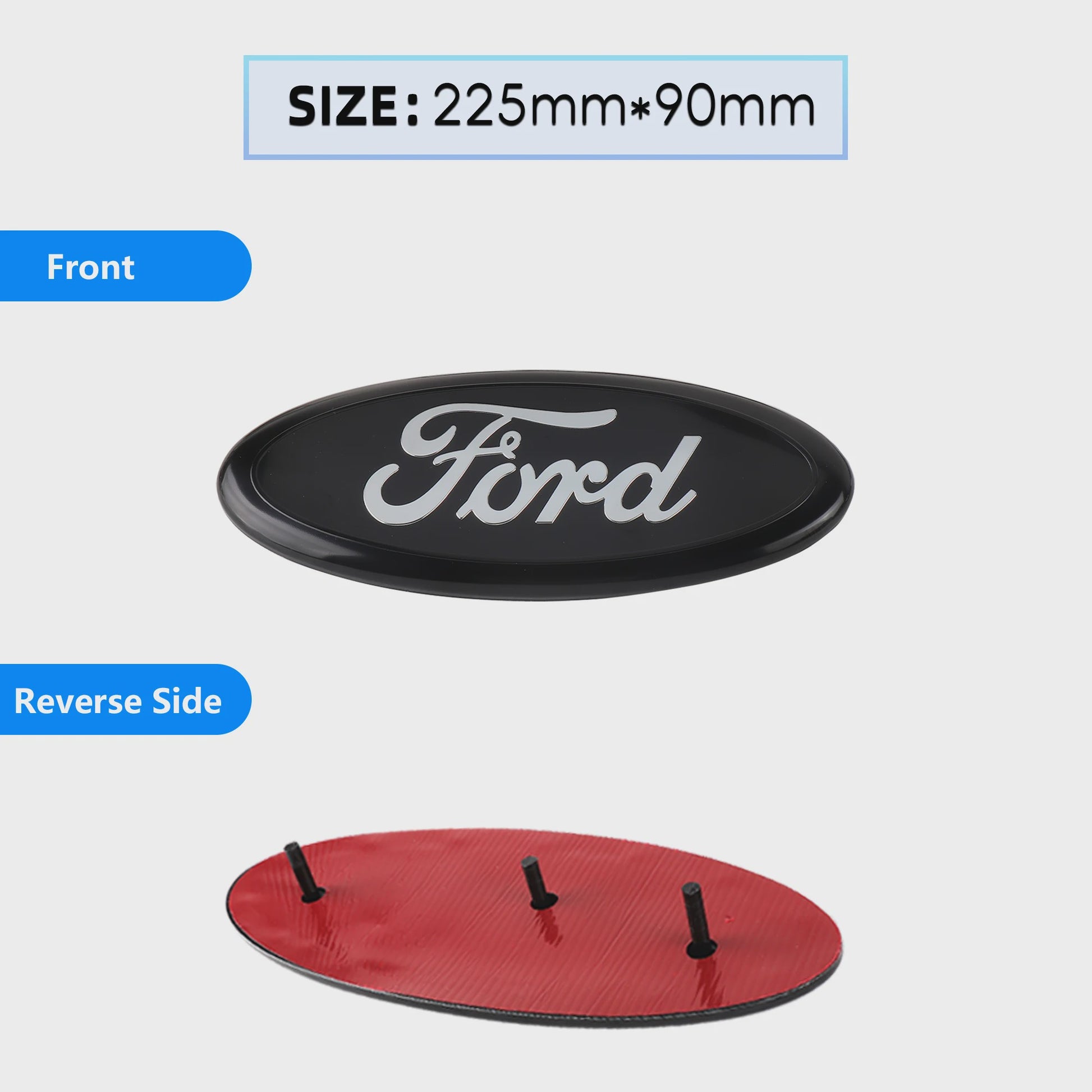 Ford Embleem Stickers - Set van 8 Stuks - Hood, Bonnet & Trunk - Universeel
