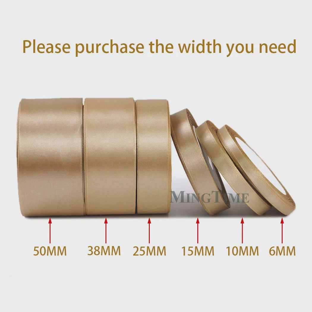 Satijnen Lint 22 Meter - Diverse Breedtes (6mm t/m 50mm) voor Decoratie & Knutselen