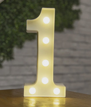 Decoratieve LED Letter & Cijfer Lampen - Creëer Sfeer met Warm Licht