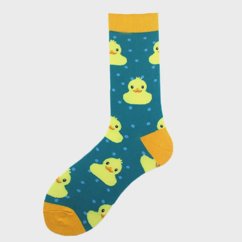 Unisex Happy Socks met Vrolijke Ontwerpen: Dinosaurus, Alien, Haai & Meer