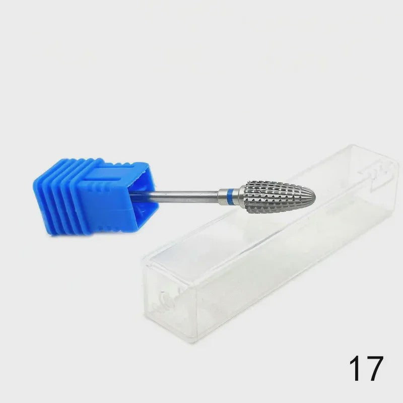 Professionele Tungsten Carbide Nagelboor Bits Set - 33 Stijlen voor Manicure & Pedicure