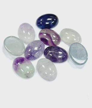 10x Kristal Cabochons Ovaal 13x18mm - Natuurlijke Helende Stenen voor Sieraden Maken