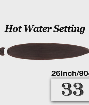 Pre-stretched Braiding Hair 26 Inch - Synthetische Haarverlengingen voor Crochet Braids in Kleuren