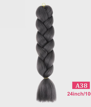 24 Inch Jumbo Braids Haarverlenging - Synthetisch Vlecht Haar in Kleurrijke Tinten