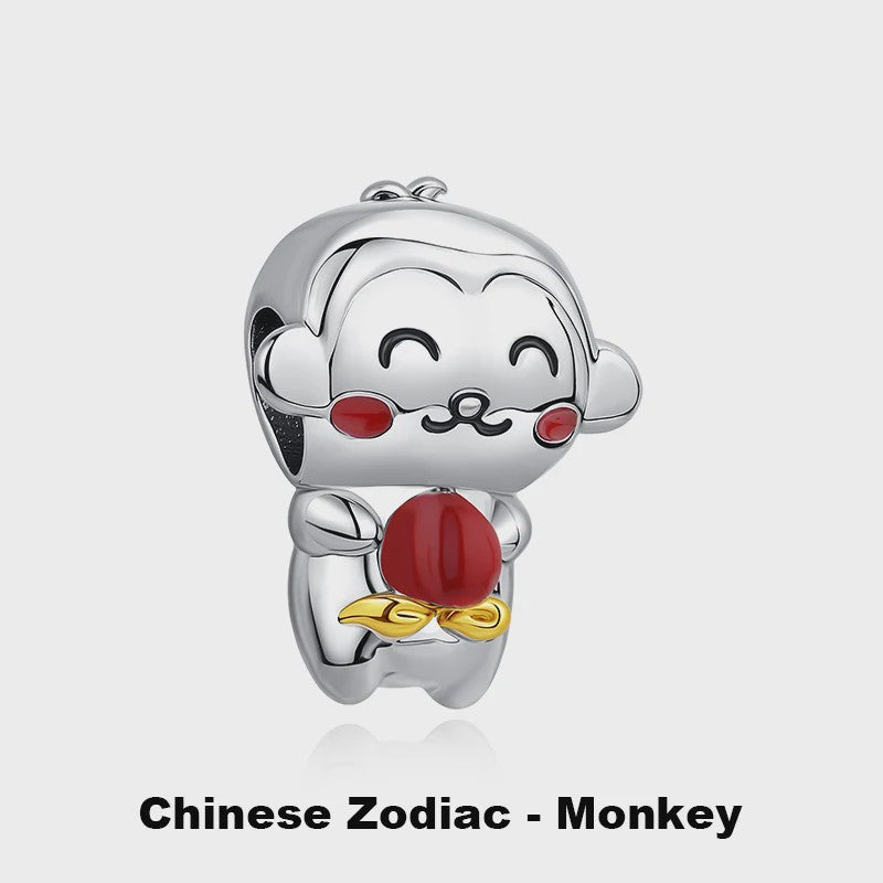 925 Sterling Zilveren Bedel Lucky Cat - Chinees Nieuwjaar & Japanse Stijl Hanger voor Dames Armbanden & Kettingen