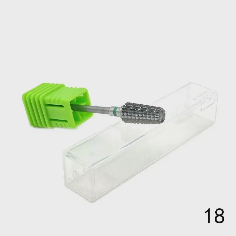 Professionele Tungsten Carbide Nagelboor Bits Set - 33 Stijlen voor Manicure & Pedicure