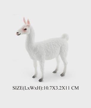 Realistische Alpaca & Kameel Figuren Set - Handgeschilderd, Educatief Speelgoed