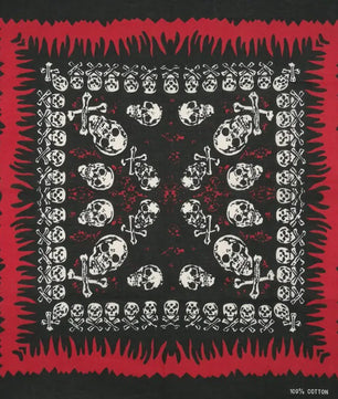 Skull Bandana Katoen - Hip Hop Stijl Hoofddoek & Accessoire