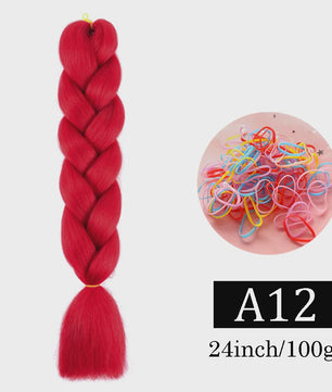 24 Inch Jumbo Braids Haarverlenging - Synthetisch Vlechtkapsel met Ombre Kleuren