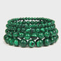 Handgemaakte Natuursteen Armbanden - Onyx & Agate Kralen - Yoga & Reiki Energie - Unisex 19cm