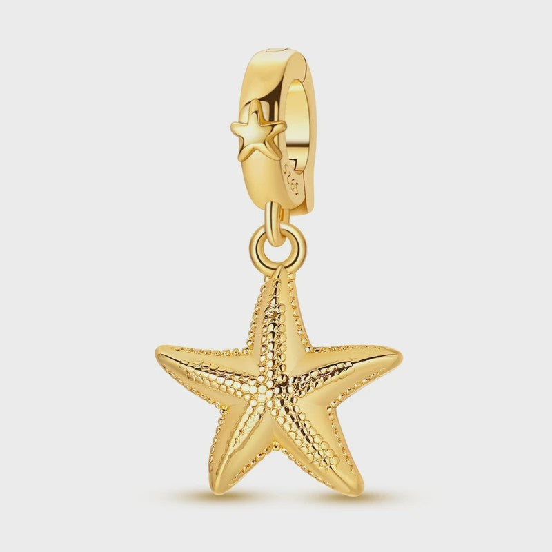 925 Sterling Zilveren Bedel: Gouden Strik met Roze Hart & Kruis met Oog van Horus