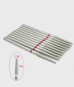 10x Diamant Freesbits Set - 2.35mm Schacht voor Tandheelkunde & Nagelstyling