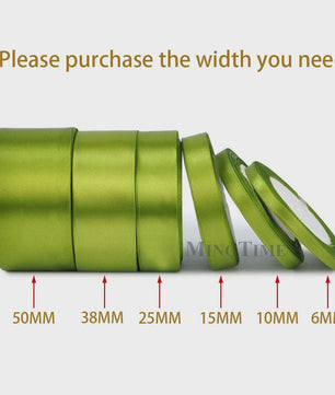 Satijnen Lint 22 Meter - Diverse Breedtes (6mm t/m 50mm) voor Decoratie & Knutselen