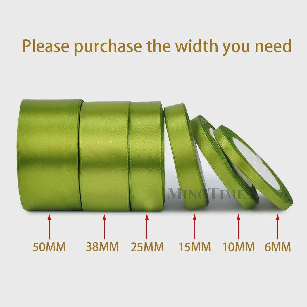 Satijnen Lint 22 Meter - Diverse Breedtes (6mm t/m 50mm) voor Decoratie & Knutselen