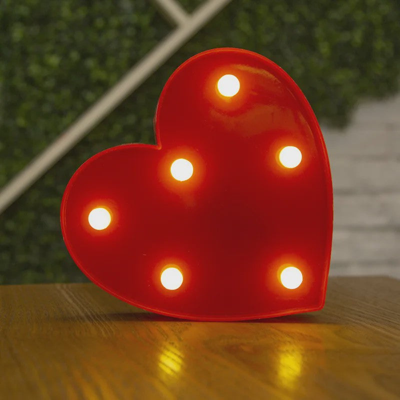 Decoratieve LED Letter & Cijfer Lampen - Creëer Sfeer met Warm Licht