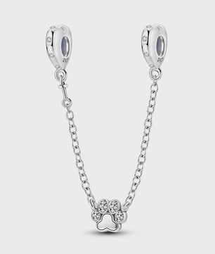925 Sterling Zilveren Veiligheidsketting Bedel voor Armbanden - Maan, Ster, Vlinder, Hart