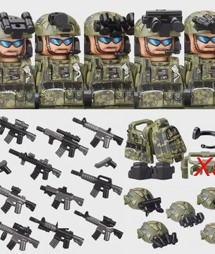 Bouwstenen Militaire Special Forces Commando Figuren met Wapens