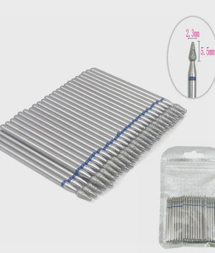 50 Stuks Diamant Freesjes Set - 2.35mm Schacht voor Nagel- en Tandheelkundig Gebruik
