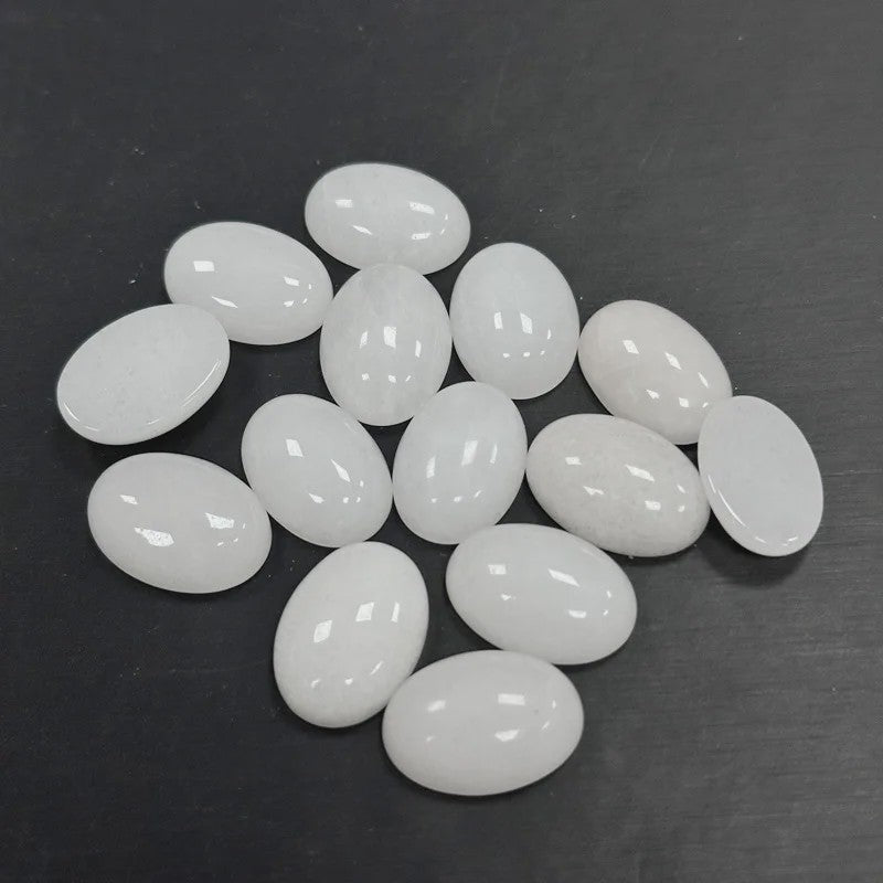10x Kristal Cabochons Ovaal 13x18mm - Natuurlijke Helende Stenen voor Sieraden Maken