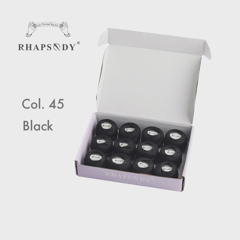 Rhapsody Pearl Cotton Garen Set - Maat 8 - 12 Bollen voor Haken, Borduren & Knutselen