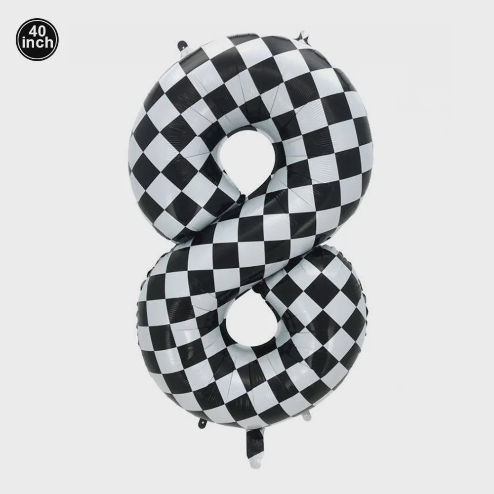 Grote Raceauto Nummer Ballonnen Set - Perfect voor Verjaardagen en Feesten