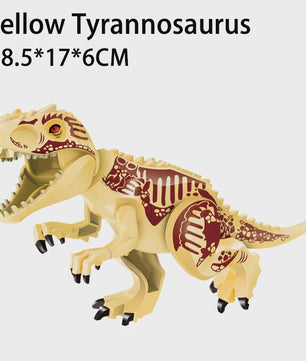 Grote Bouwblok Dinosaurus Speelgoed - Indominus Rex & Tyrannosaurus Rex Modellen