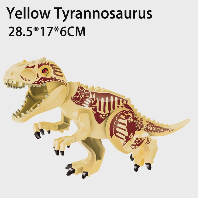 Grote Bouwblok Dinosaurus Speelgoed - Indominus Rex & Tyrannosaurus Rex Modellen