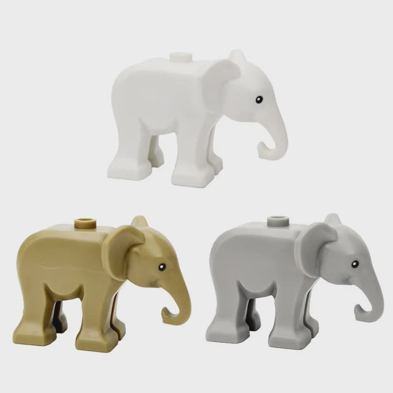 Bouwstenen Dierenpark Scene - Katten, Honden, Vogels, Varkens & Meer - DIY Speelgoed Bakstenen