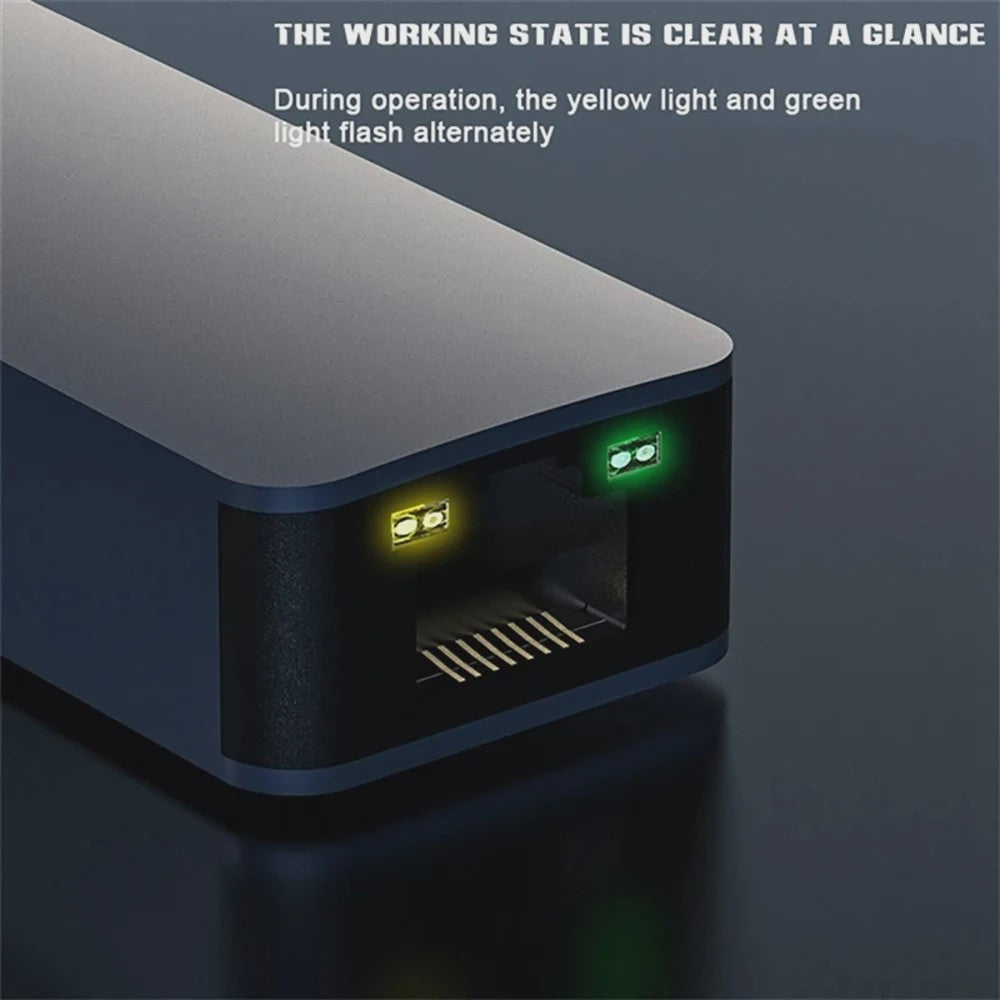 2.5G USB-C naar RJ45 Ethernet Adapter | 2500Mbps Netwerkkaart voor Laptop & PC