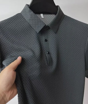 Heren Zomer Polo Shirt Korte Mouw Ademend Sneldrogend Mesh Zakelijk Casual