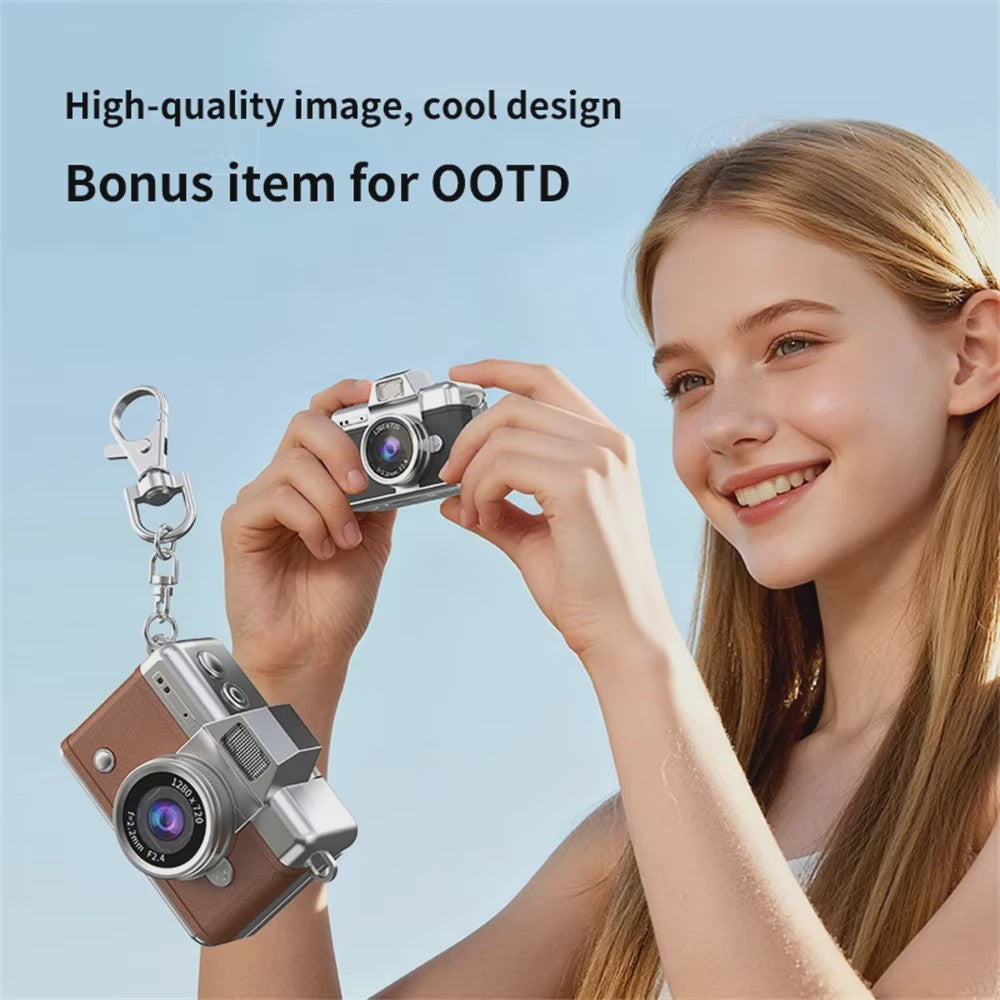 Ourlife Mini Retro Digitale Camera met 1.47 Inch Flip Screen & Sleutelhanger