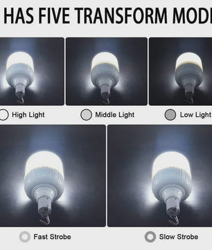 Draagbare LED Noodlamp met Zonnepaneel & USB - Oplaadbaar, Energiezuinig, voor Camping & Tuin
