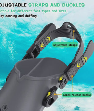 Verstelbare Duikvinnen voor Volwassenen - Comfortabel Snorkelen & Zwemmen
