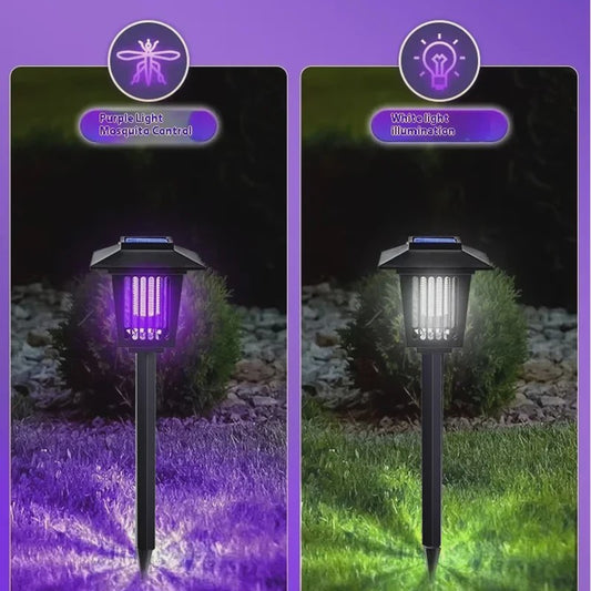 Solar Muggenvanger & Tuinlamp - Waterdicht, Automatisch & Decoratief