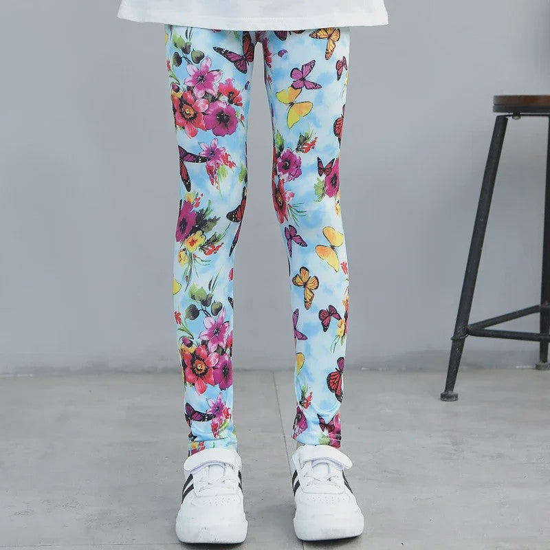 Meisjes Leggings met Print | Comfortabele Stretch Broekjes voor Lente, Zomer & Herfst (2-12 Jaar)