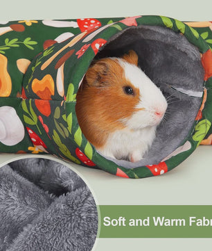 3-Weg Tunnel voor Kleine Huisdieren - Wasbaar & Opvouwbaar Speelgoed voor Konijn, Hamster & Cavia