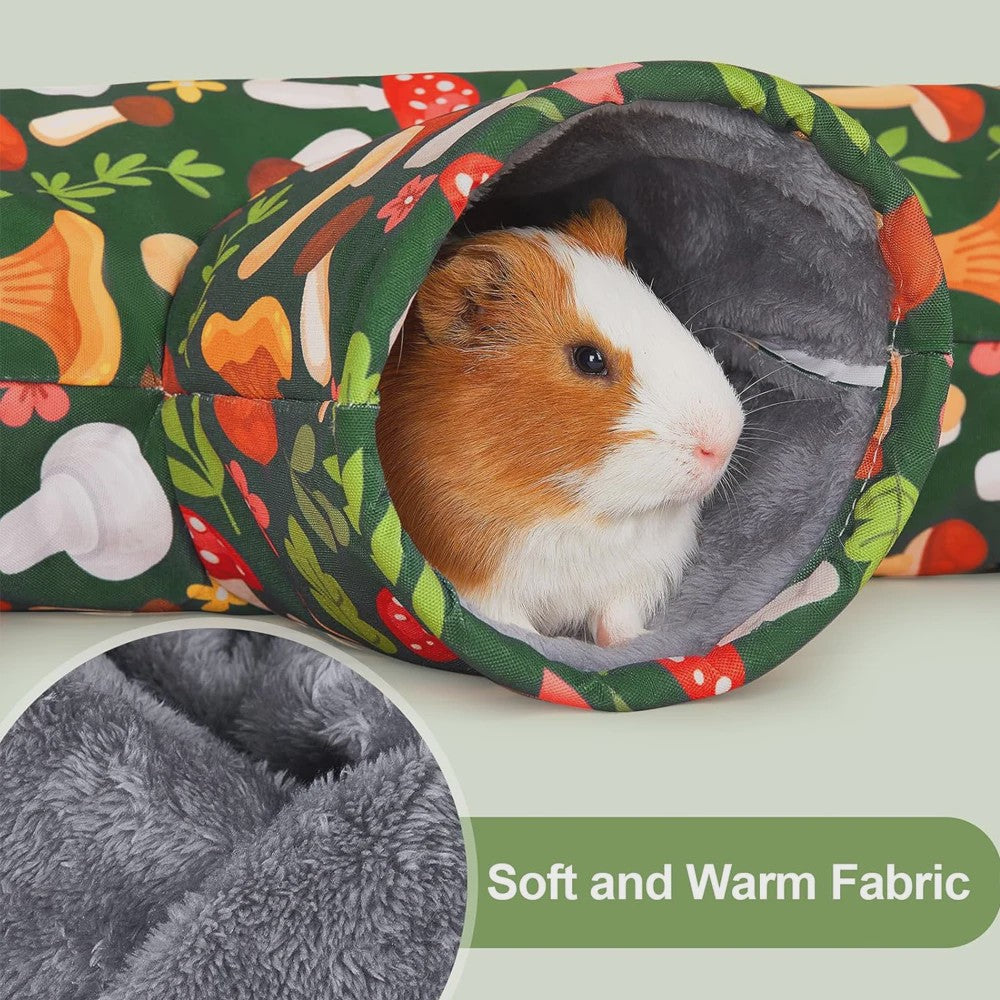 3-Weg Tunnel voor Kleine Huisdieren - Wasbaar & Opvouwbaar Speelgoed voor Konijn, Hamster & Cavia