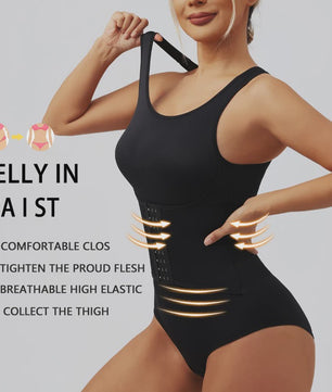Body Shaper Bodysuit met Rits & Band voor Buikcontrole - Taille Trainer