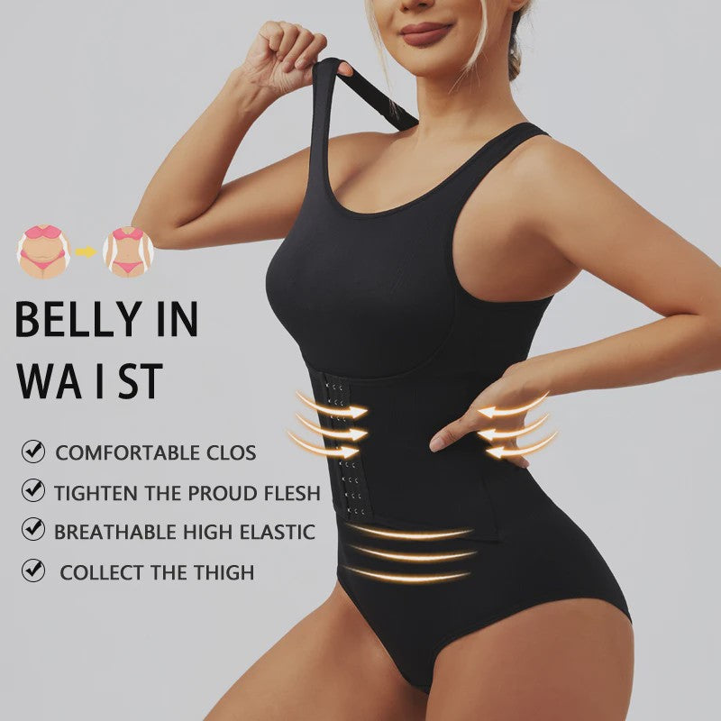 Body Shaper Bodysuit met Rits & Band voor Buikcontrole - Taille Trainer