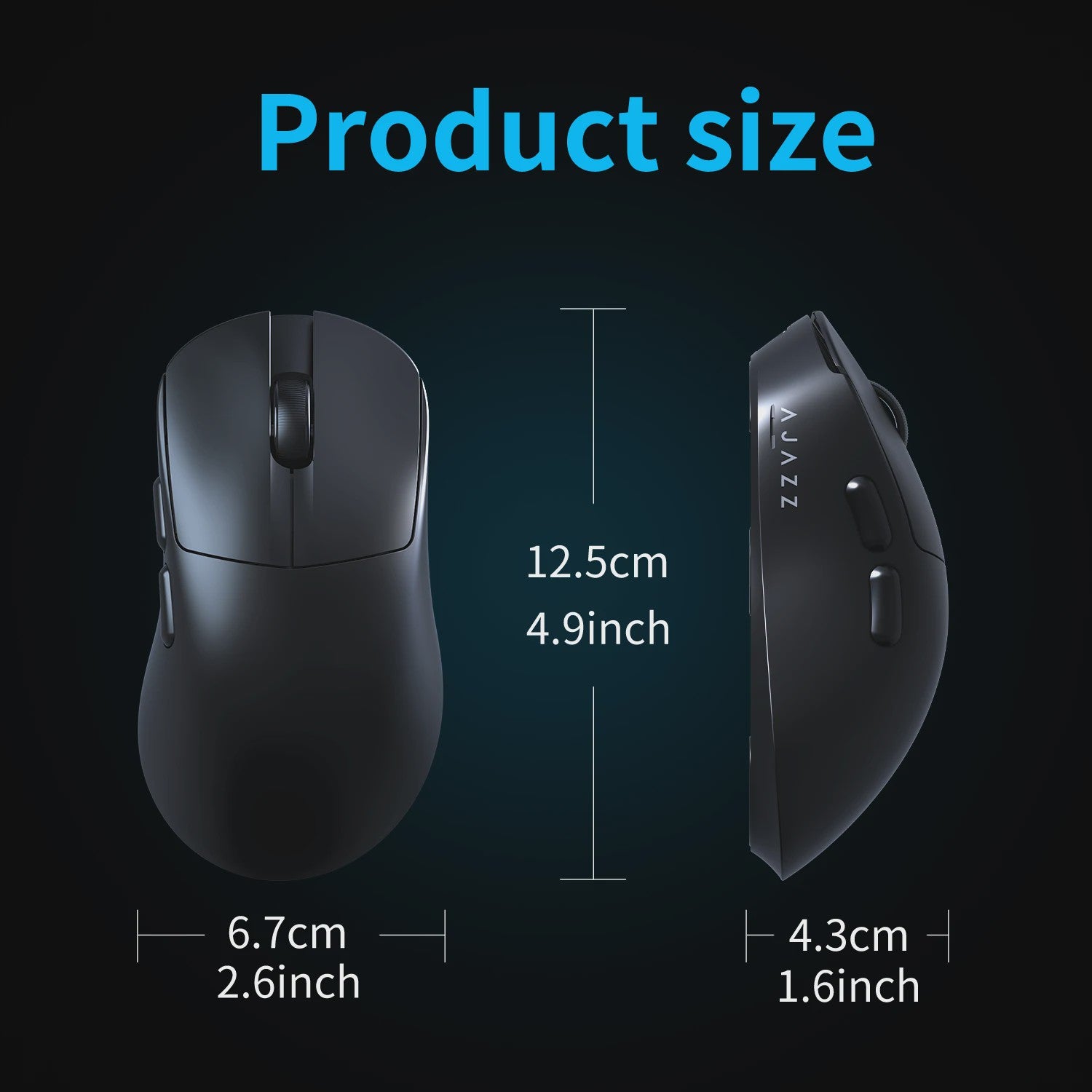 AJAZZ AJ179 V2 MAX Ergonomische Draadloze Gaming Muis (PAW3311, 1K Polling Rate, 56g)