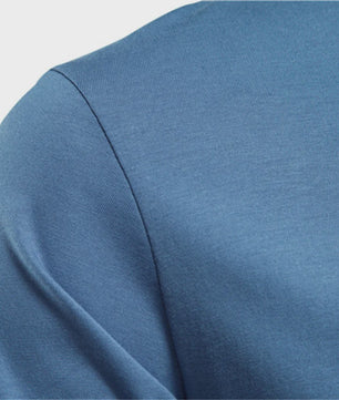 AIOPESON Heren Basic Longsleeve T-shirt - Katoen, Ronde Hals, Effen Kleur