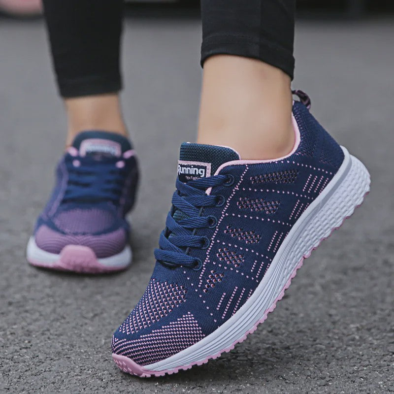 Dames Sneakers Ademend Mesh Casual Schoenen - Comfortabel Wandelen & Sport