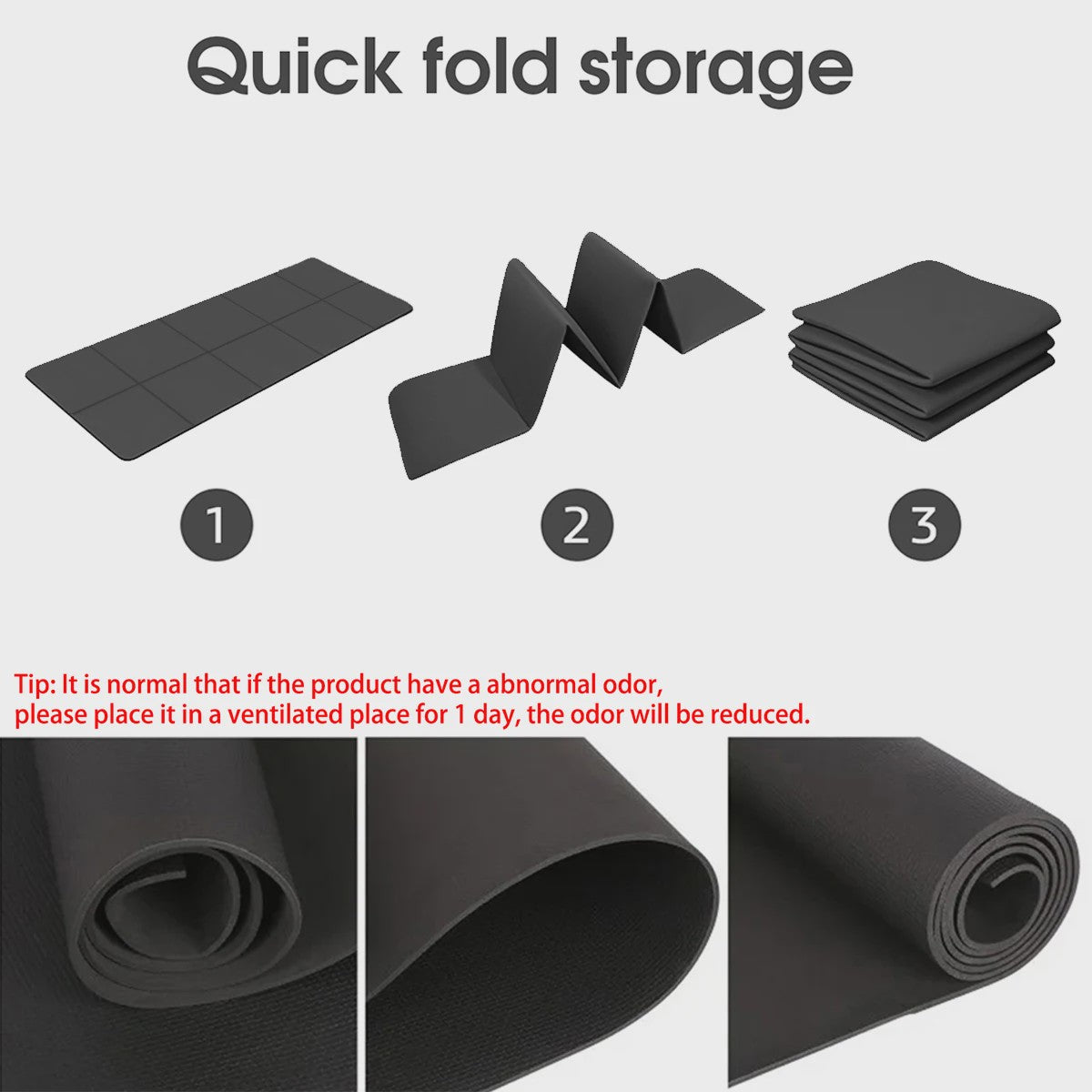 Opvouwbare Yogamat van EVA - Eco-vriendelijk, Draagbaar & Antislip voor Yoga, Pilates & Fitness - Diverse Diktes (3/4/6mm)