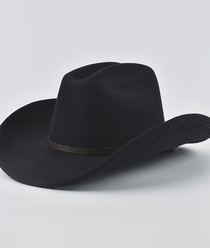 Uniseks Vintage Western Cowboyhoed met Leren Band - Stijlvolle Hoed voor Heren en Dames