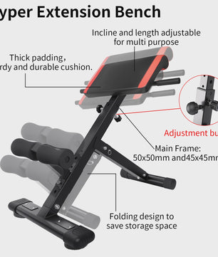 3-in-1 Multifunctionele Fitness Bank: Romeinse Stoel & Buiktrainer voor Full-Body Core Training