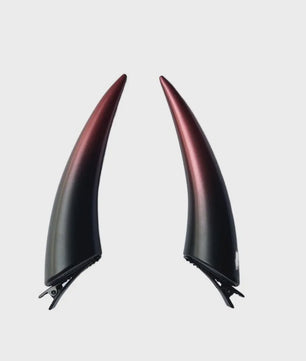 Griezelige Duivel Hoorntjes Haarclips - Lichtgevend & Gothic Accessoire voor Feestjes