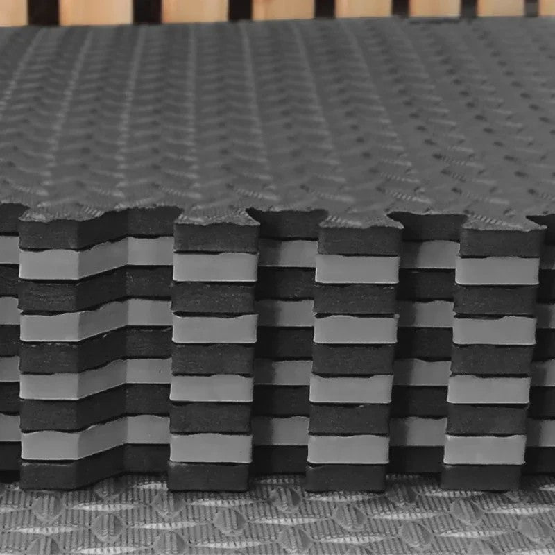 Set van 8 of 16 Antislip Fitness Tegels - Beschermende Vloermatten voor Yoga, Krachttraining & Home Gym