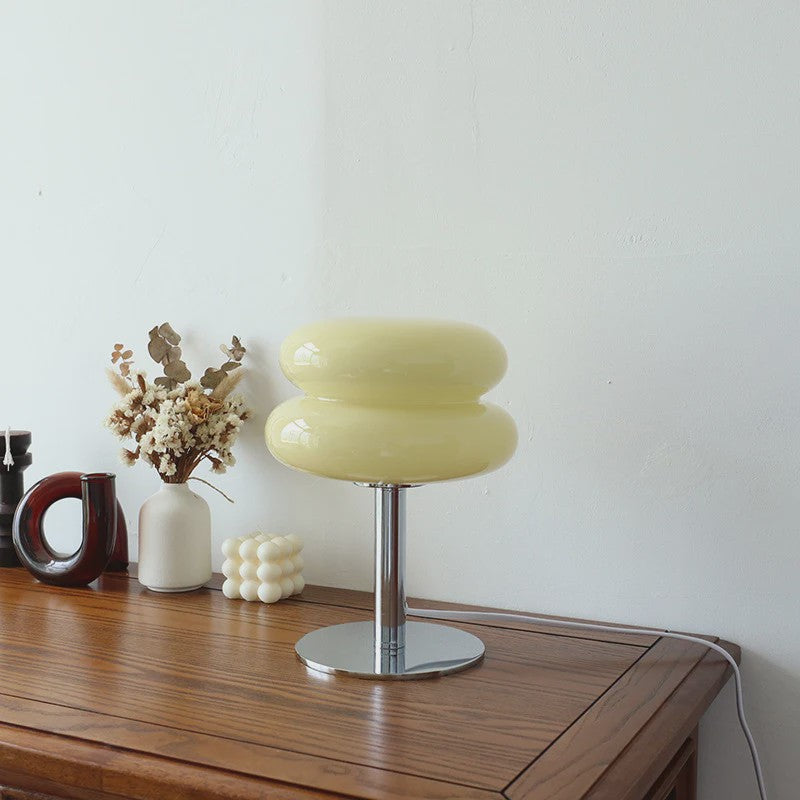 Macaron Glazen Tafellamp - Sfeervolle Verlichting met Trichromatische Dimming