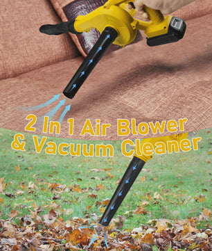 Snoerloze 2-in-1 Bladblazer & Stofzuiger - Krachtig, Draadloos, Compatibel met Dewalt 20V Accu